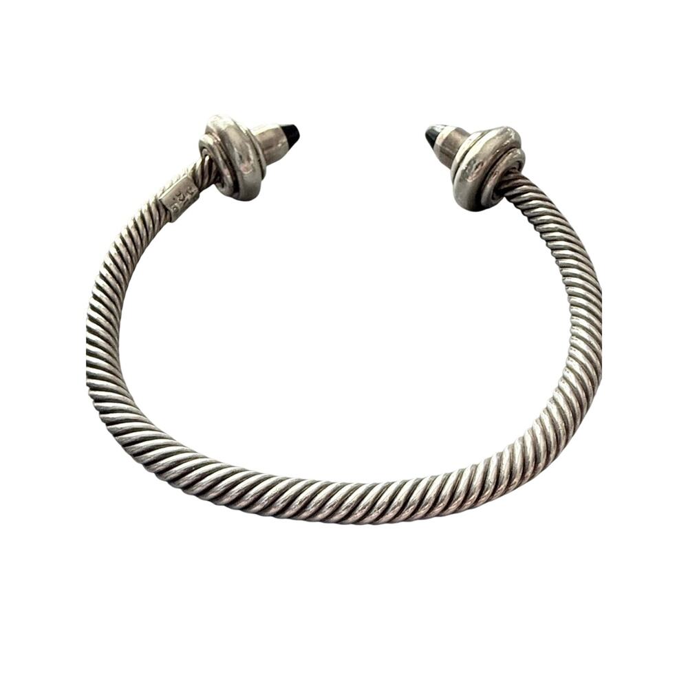 Taxco Mexico 925 Sterling Silver Twist Cable Cuff Bracelet